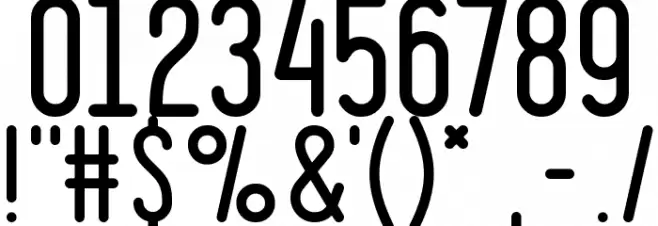 Ruler Font OTHER CHARS