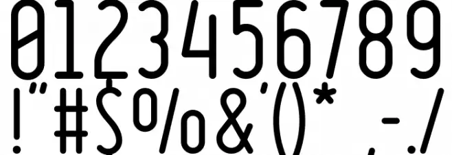 Ruler Font OTHER CHARS