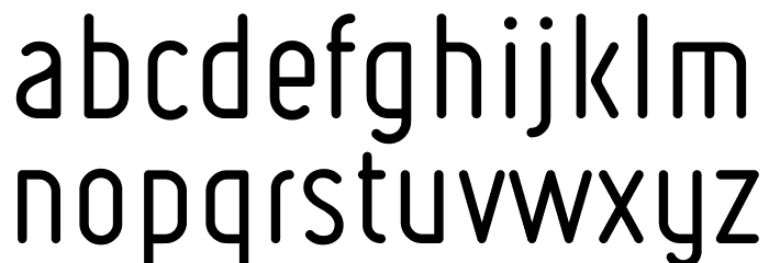 Ruler Font LOWERCASE