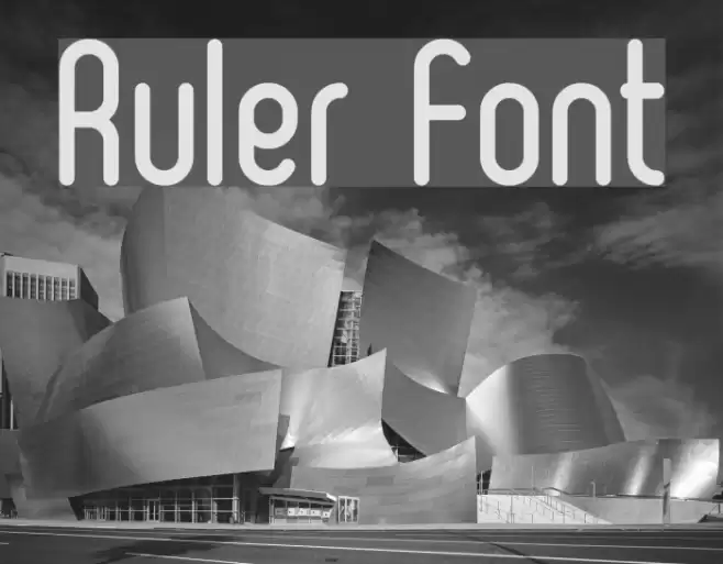Ruler Font examples