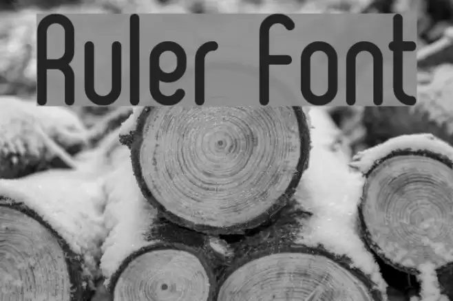 Ruler Font examples