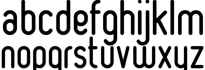 Ruler Font LOWERCASE