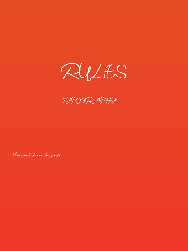 Rules Poster