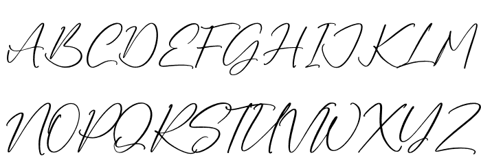Ruliena Font UPPERCASE