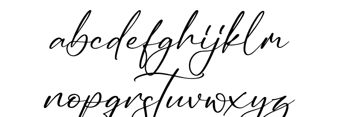 Ruliena Font LOWERCASE
