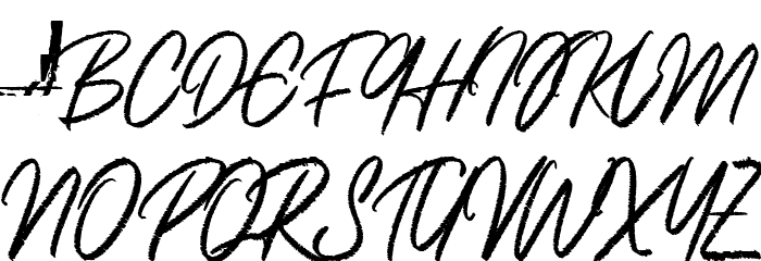 Rulingpen Font UPPERCASE