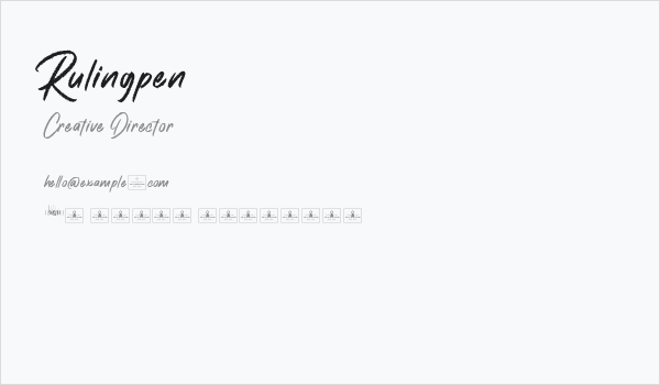 Rulingpen Business Card