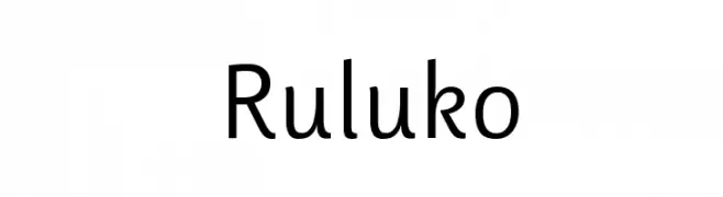 Ruluko  フリーフォントのダウンロード