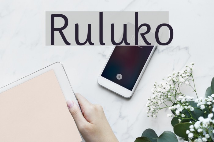 Ruluko Font examples