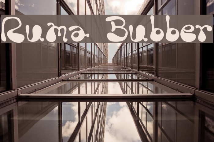 Rum-Bubber Font examples