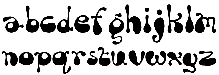 Rum-Bubber Font LOWERCASE