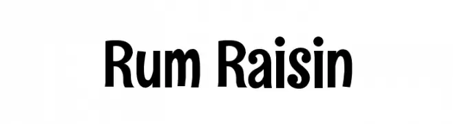 Rum Raisin  font caratteri gratis