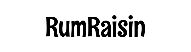 Rum Raisin  font caratteri gratis
