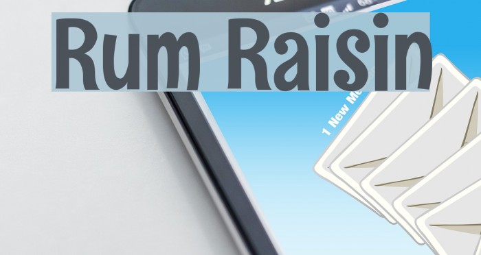 Rum Raisin Font examples