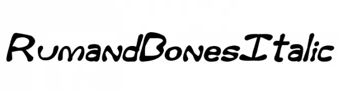 Rum and Bones Italic  Скачать бесплатные шрифты