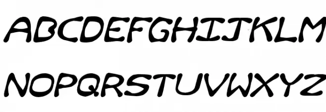 Rum and Bones Italic Шрифта ВЕРХНИЙ