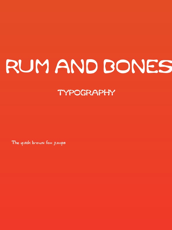 Rum and Bones Poster