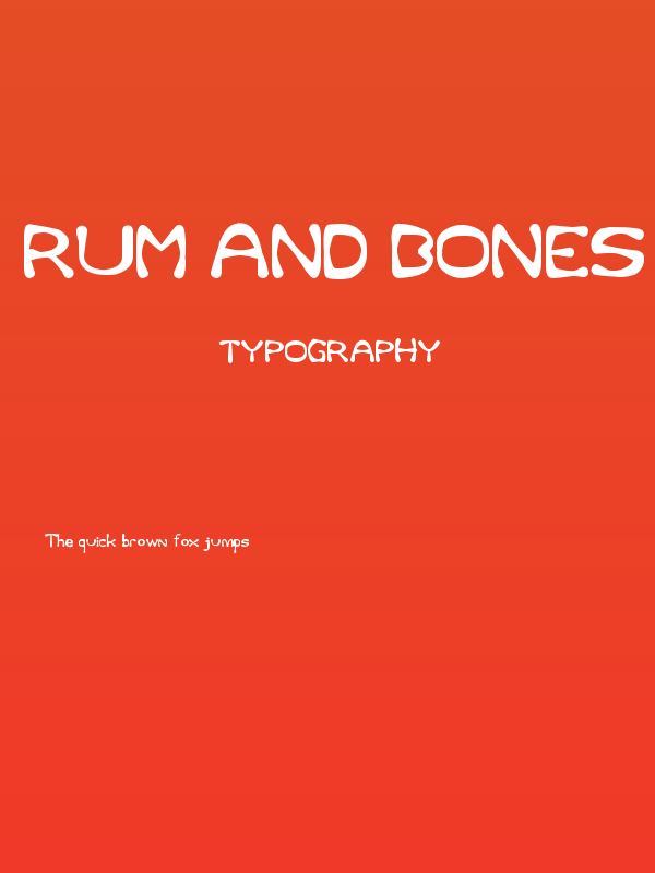 Rum and Bones Poster