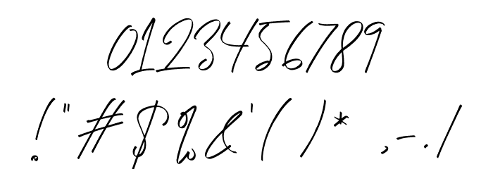 Rumangsa Signature Font Alte caractere