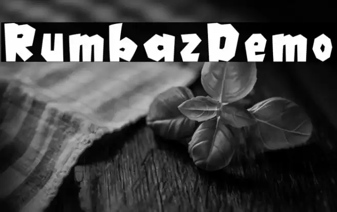 Rumbaz-Demo Font examples