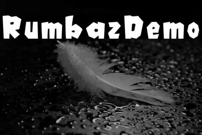 Rumbaz-Demo Font examples