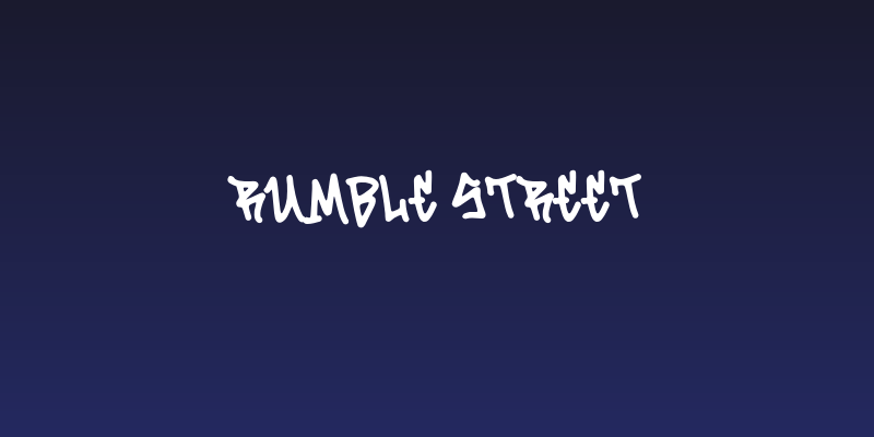 Rumble Street Social Header
