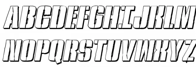 Rumble Tumble 3D Italic Polices MAJUSCULES