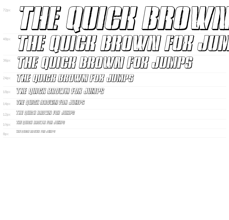 Rumble Tumble 3D Italic Waterfall