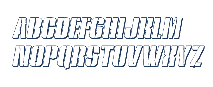 Rumble Tumble 3D Italic Lowercase