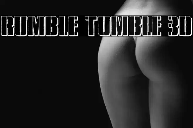 Rumble Tumble 3D Font examples