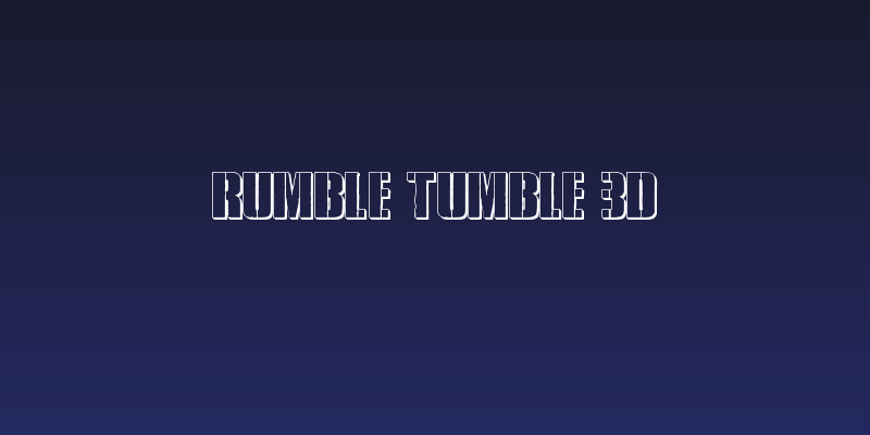 Rumble Tumble 3D Social Header