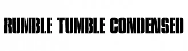 Rumble Tumble Condensed  font caratteri gratis