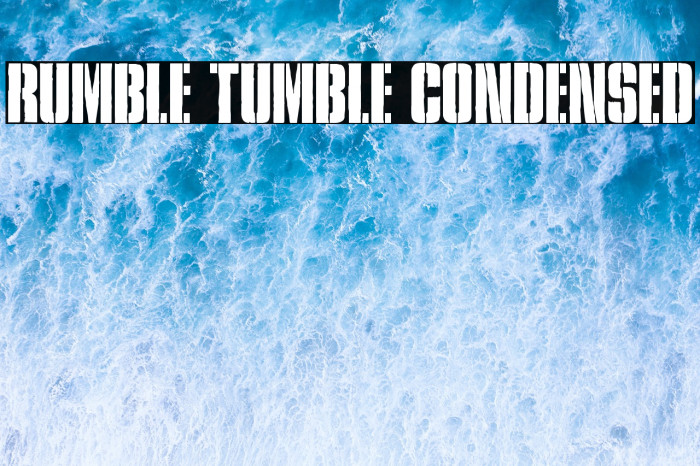 Rumble Tumble Condensed Example 1