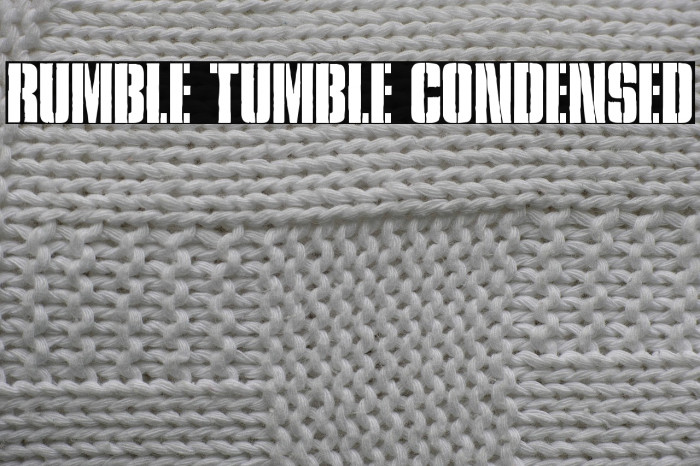 Rumble Tumble Condensed Example 2
