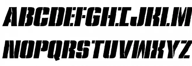 Rumble Tumble Expanded Italic Шрифта ВЕРХНИЙ