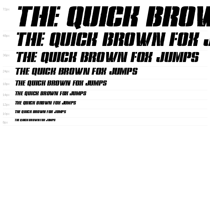 Rumble Tumble Expanded Italic Waterfall