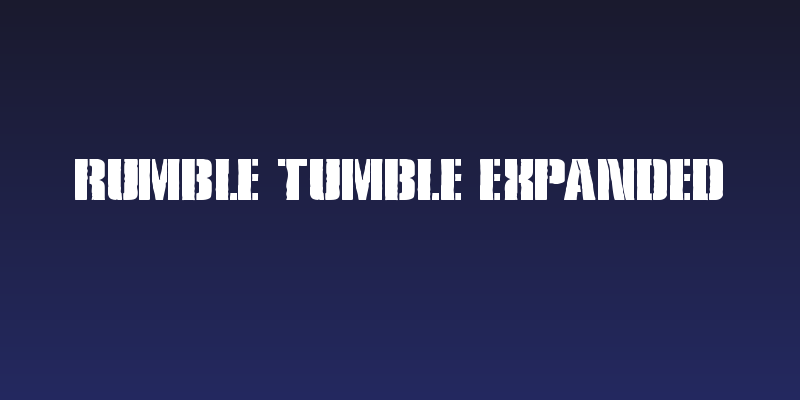 Rumble Tumble Expanded Social Header
