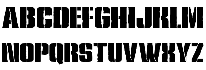 Rumble Tumble Expanded Font LOWERCASE