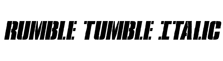 Rumble Tumble Italic  Fuentes Gratis Descargar