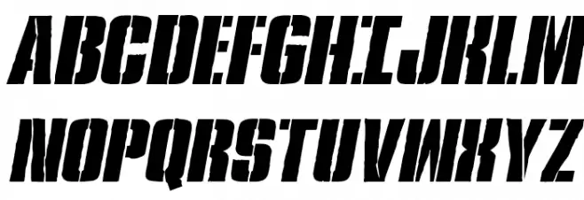 Rumble Tumble Italic Schriftart Groß