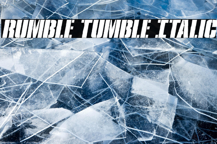 Rumble Tumble Italic Example 2