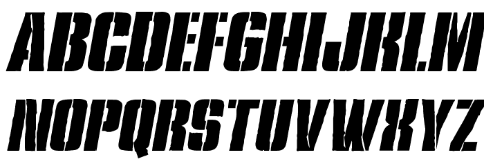 Rumble Tumble Italic Font LOWERCASE