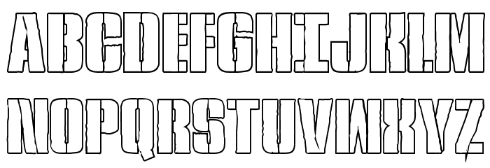 Double outlined fonts. Multi-outlined fonts.