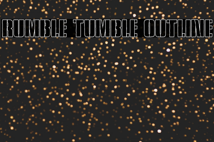 Rumble Tumble Outline Example 3