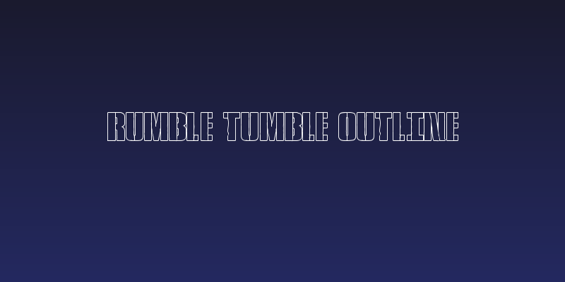 Rumble Tumble Outline Social Header