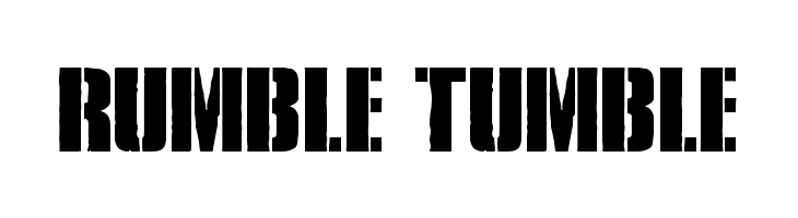 Rumble Tumble  Fuentes Gratis Descargar