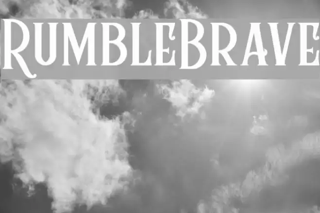 RumbleBrave Font examples