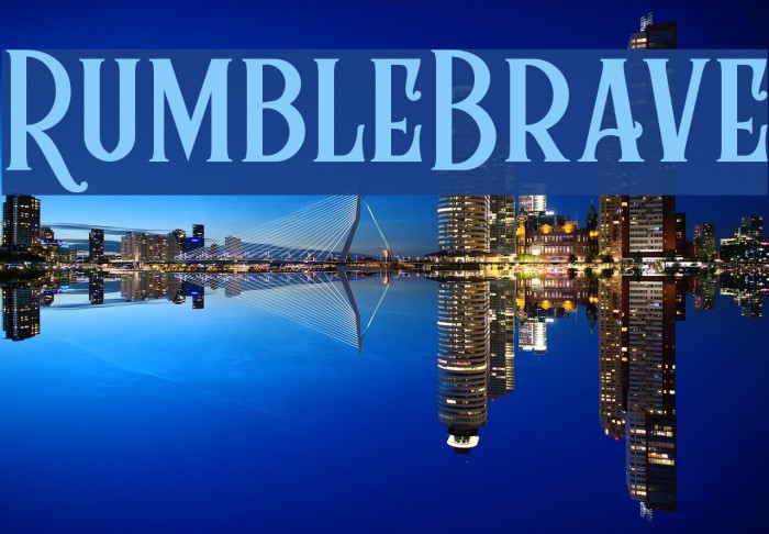 RumbleBrave Font examples