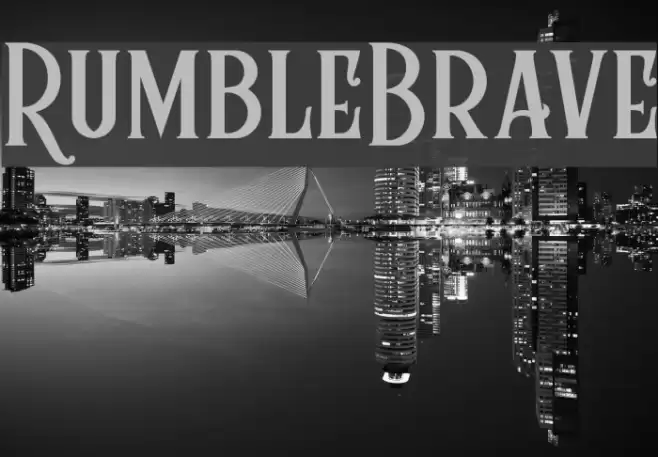 RumbleBrave Font examples