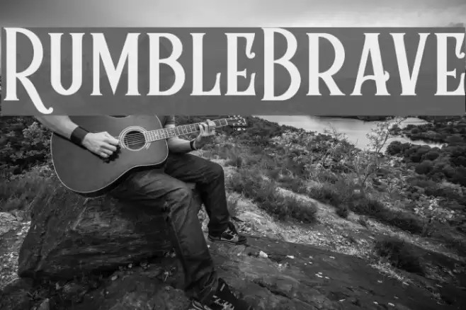 RumbleBrave Font examples